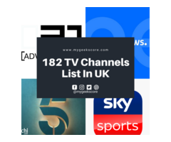 TV channel list UK