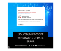 Microsoft Windows 10 update error