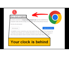 Your clock is behind windows 7