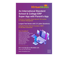 VirtueSkool International Standard School Management ERP Software with Parents App